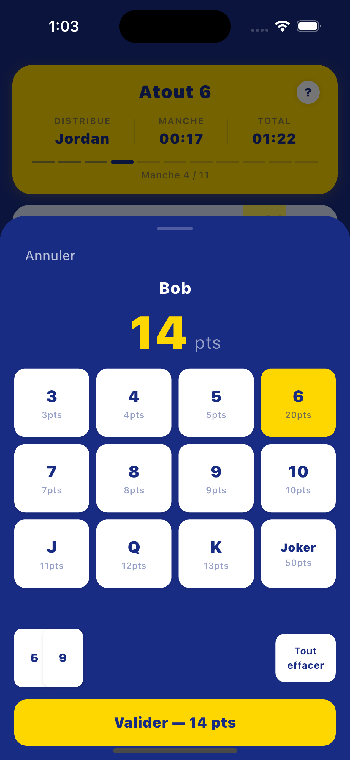 Calculateur de cartes