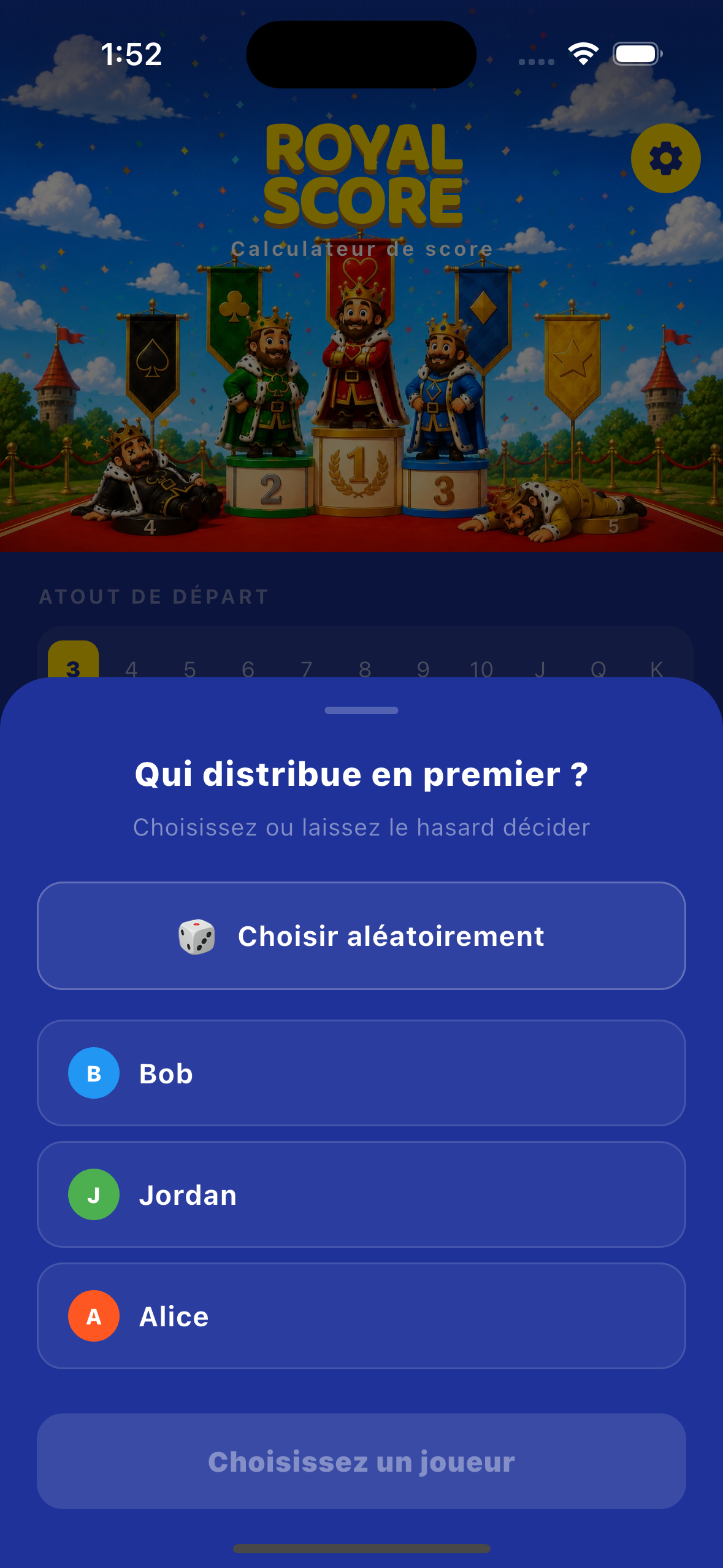 Choix du distributeur